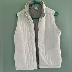 Champion white puffer vest